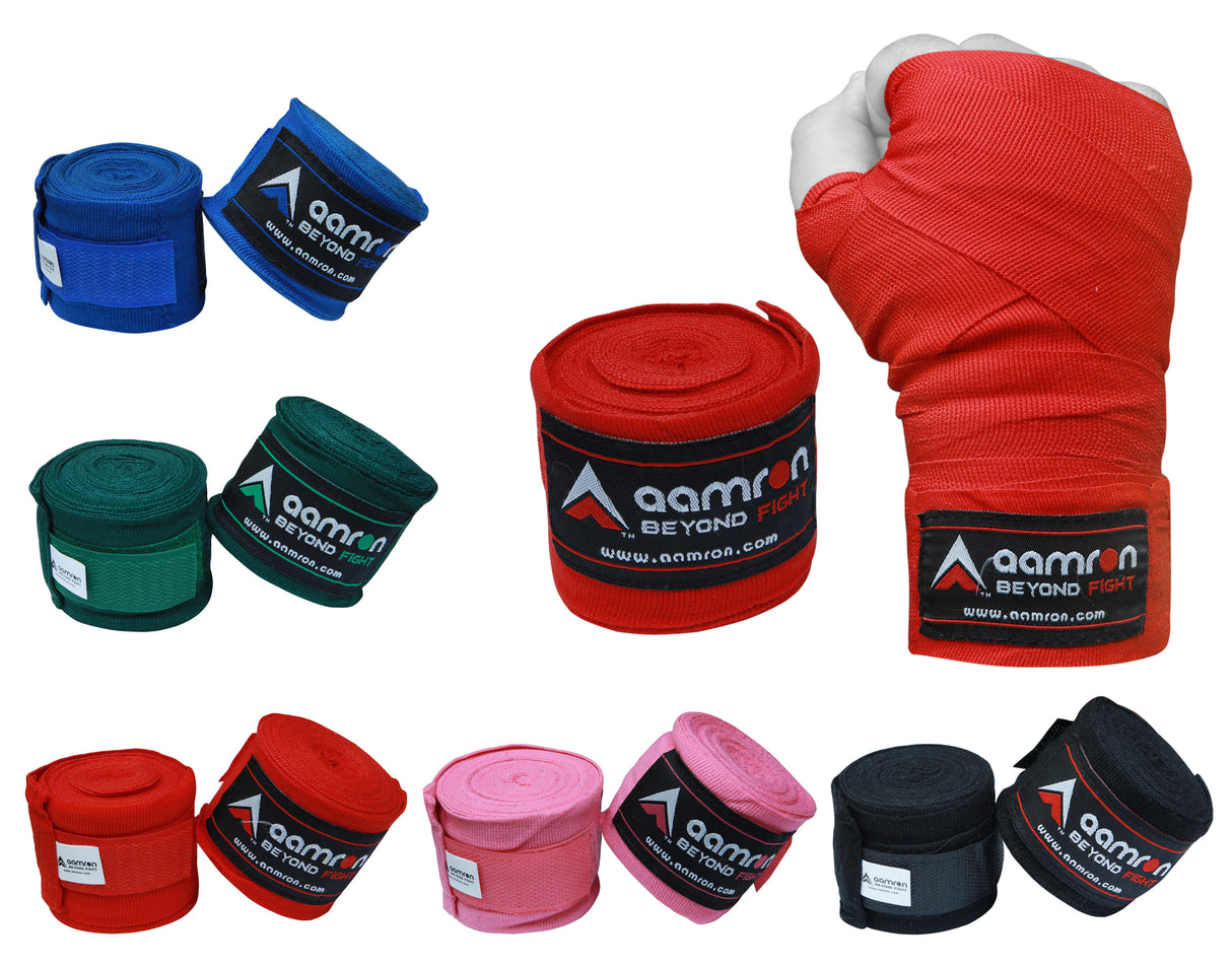 Aamron ® 4.5m Hand Wraps Inner MMA Boxing Gloves Bandages Training Muay Thai HWC