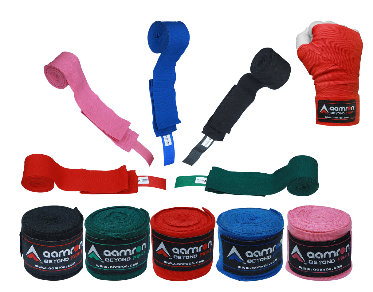 Aamron ® 4.5m Hand Wraps Inner MMA Boxing Gloves Bandages Training Muay Thai HWC