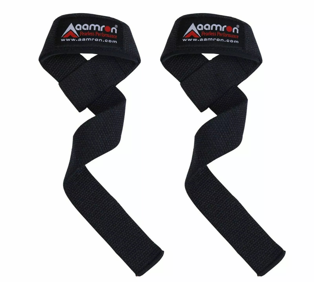 Aamron® GEL Padded Hand Bar Wrist Straps Weight Lifting Training Wrap Gym Lift #