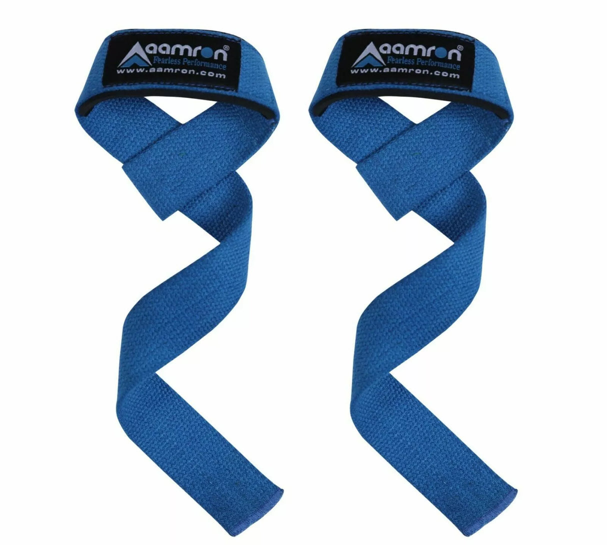 Aamron® GEL Padded Hand Bar Wrist Straps Weight Lifting Training Wrap Gym Lift #