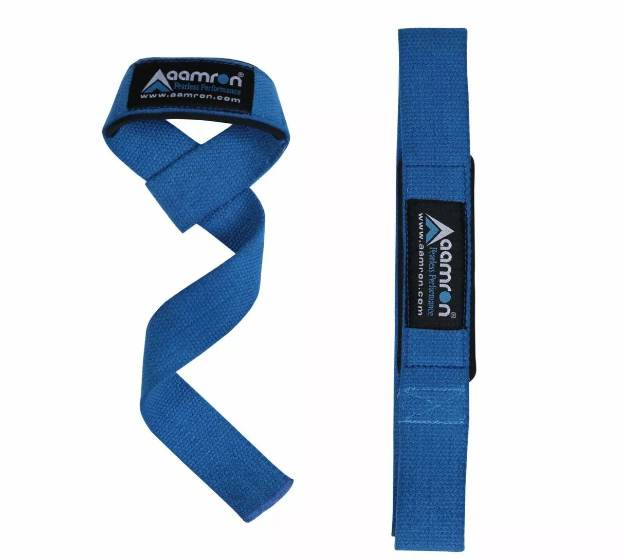 Aamron® GEL Padded Hand Bar Wrist Straps Weight Lifting Training Wrap Gym Lift #