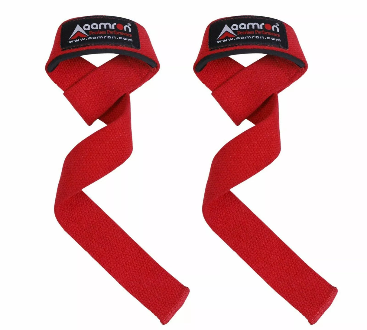 Aamron® GEL Padded Hand Bar Wrist Straps Weight Lifting Training Wrap Gym Lift #