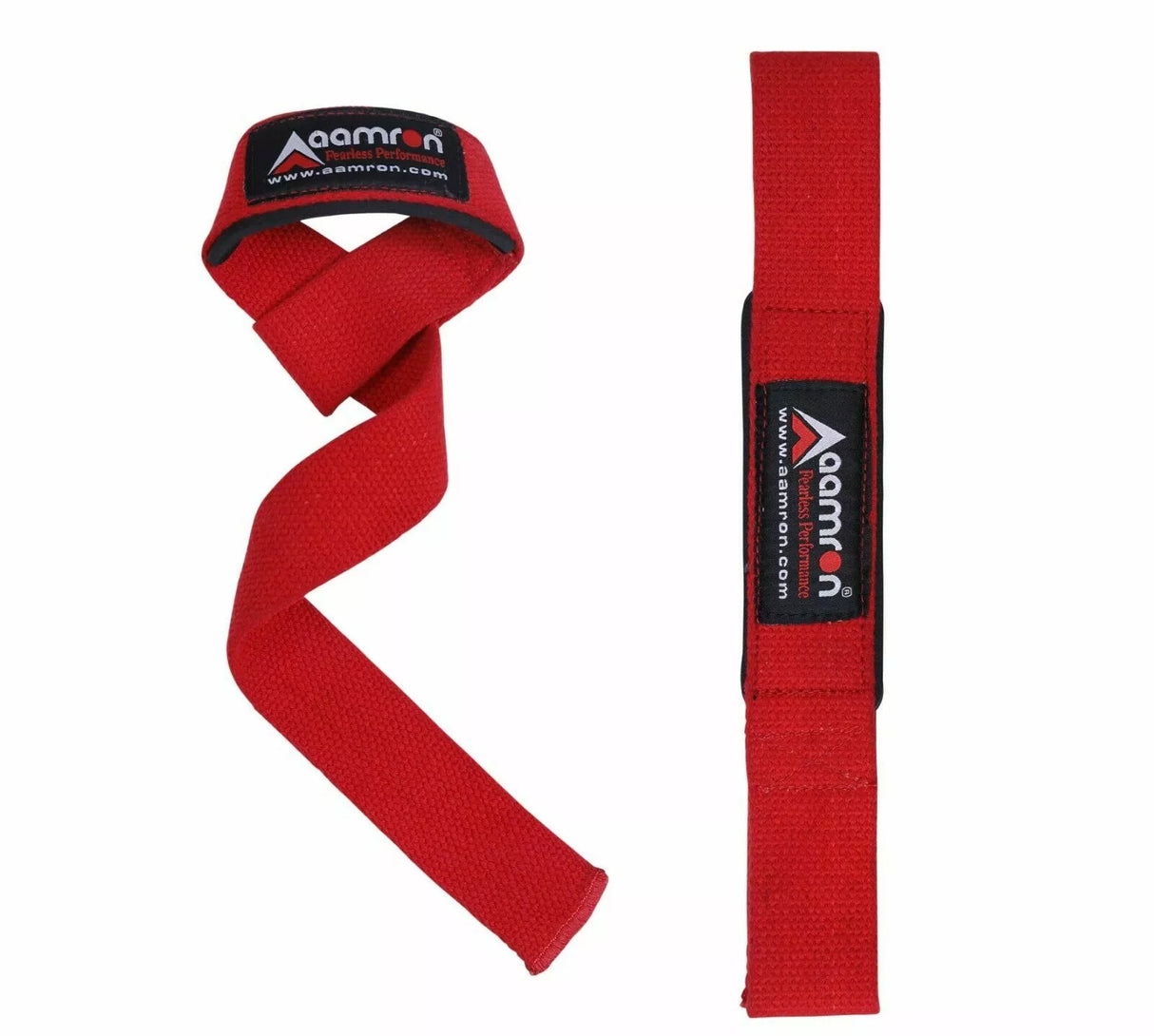 Aamron® GEL Padded Hand Bar Wrist Straps Weight Lifting Training Wrap Gym Lift #
