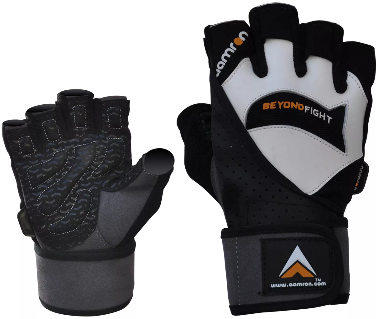 Aamron ® Leather Gel Weight Lifting Gym Fitness Body Building Gloves WLG-M3C