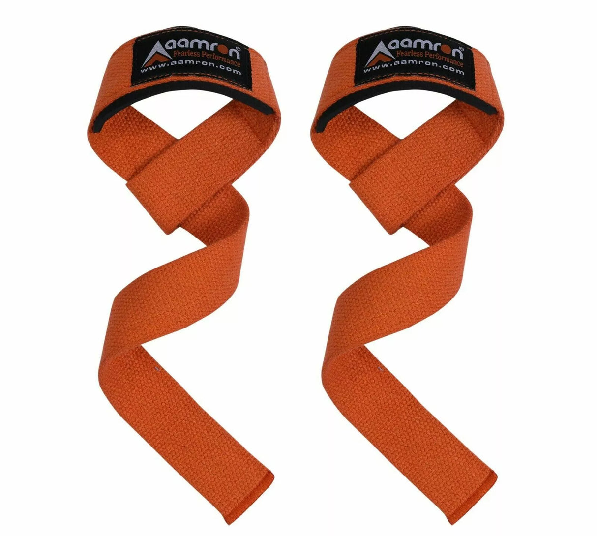 Aamron® GEL Padded Hand Bar Wrist Straps Weight Lifting Training Wrap Gym Lift #