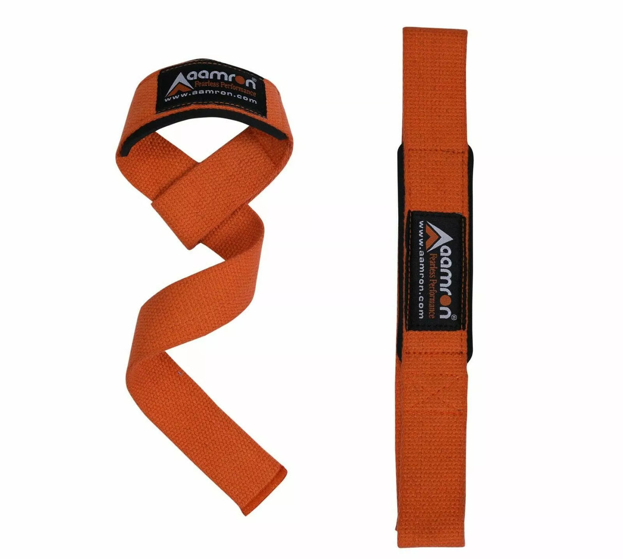 Aamron® GEL Padded Hand Bar Wrist Straps Weight Lifting Training Wrap Gym Lift #