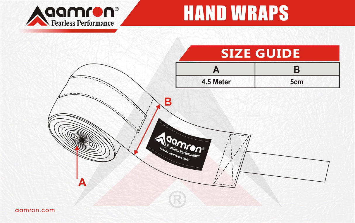Aamron ® 4.5m Hand Wraps Inner MMA Boxing Gloves Bandages Training Muay Thai HWC