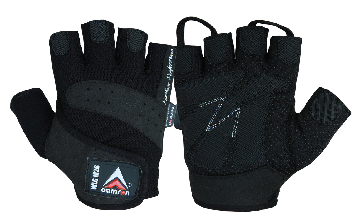 Aamron ® M2B GEL Weight Lifting Gloves Body Building Gym Cycling Training Mens