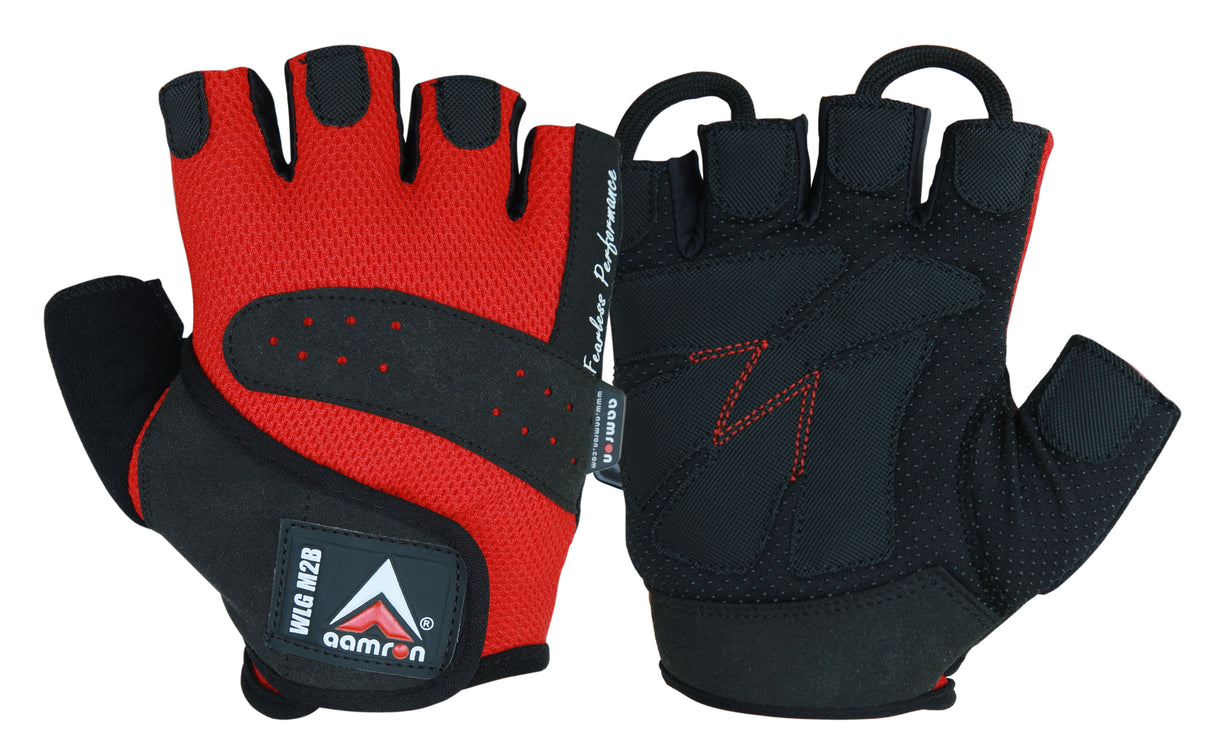 Aamron ® M2B GEL Weight Lifting Gloves Body Building Gym Cycling Training Mens