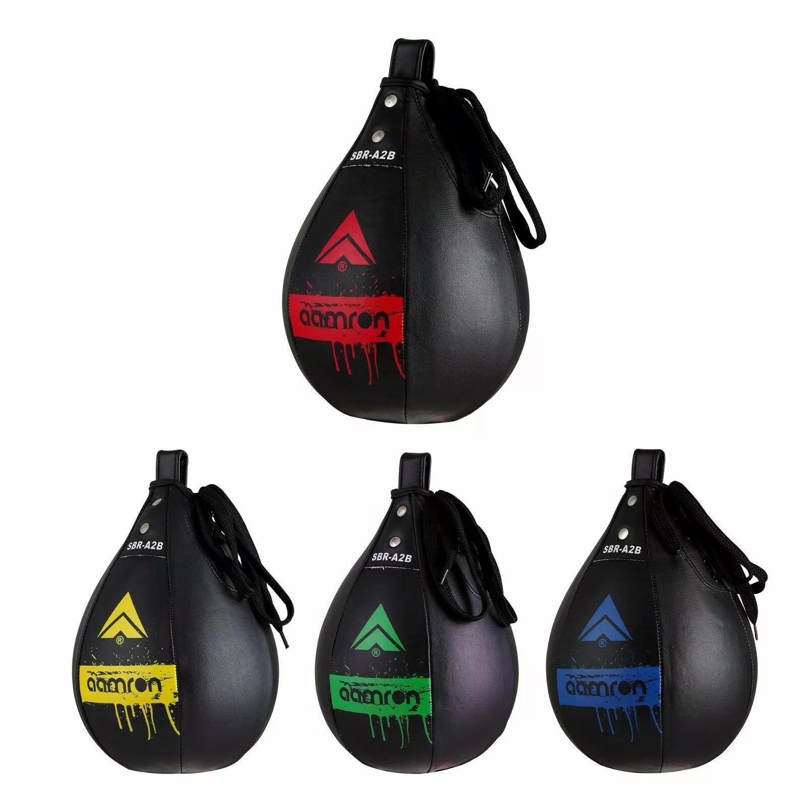 Eskaay Red Leather Speed Ball Training Punching Speed Bag Boxing MMA Pear Punch Bag