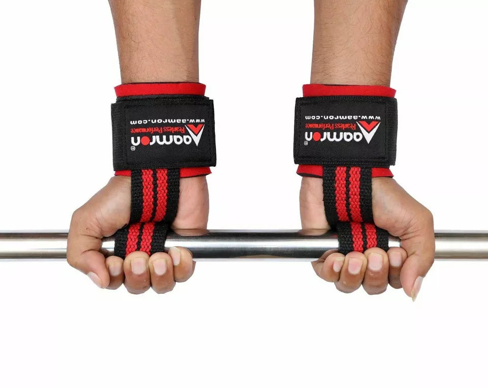 Aamron ® Weight Lifting Training Gym Straps Hand Bar Wrist Support Wraps