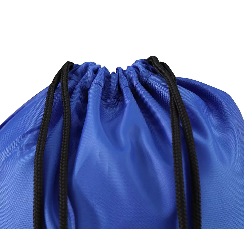 Aamron® 2 x Drawstring Bags Gym Sack Pull String Gym Swimming Sports School Bag