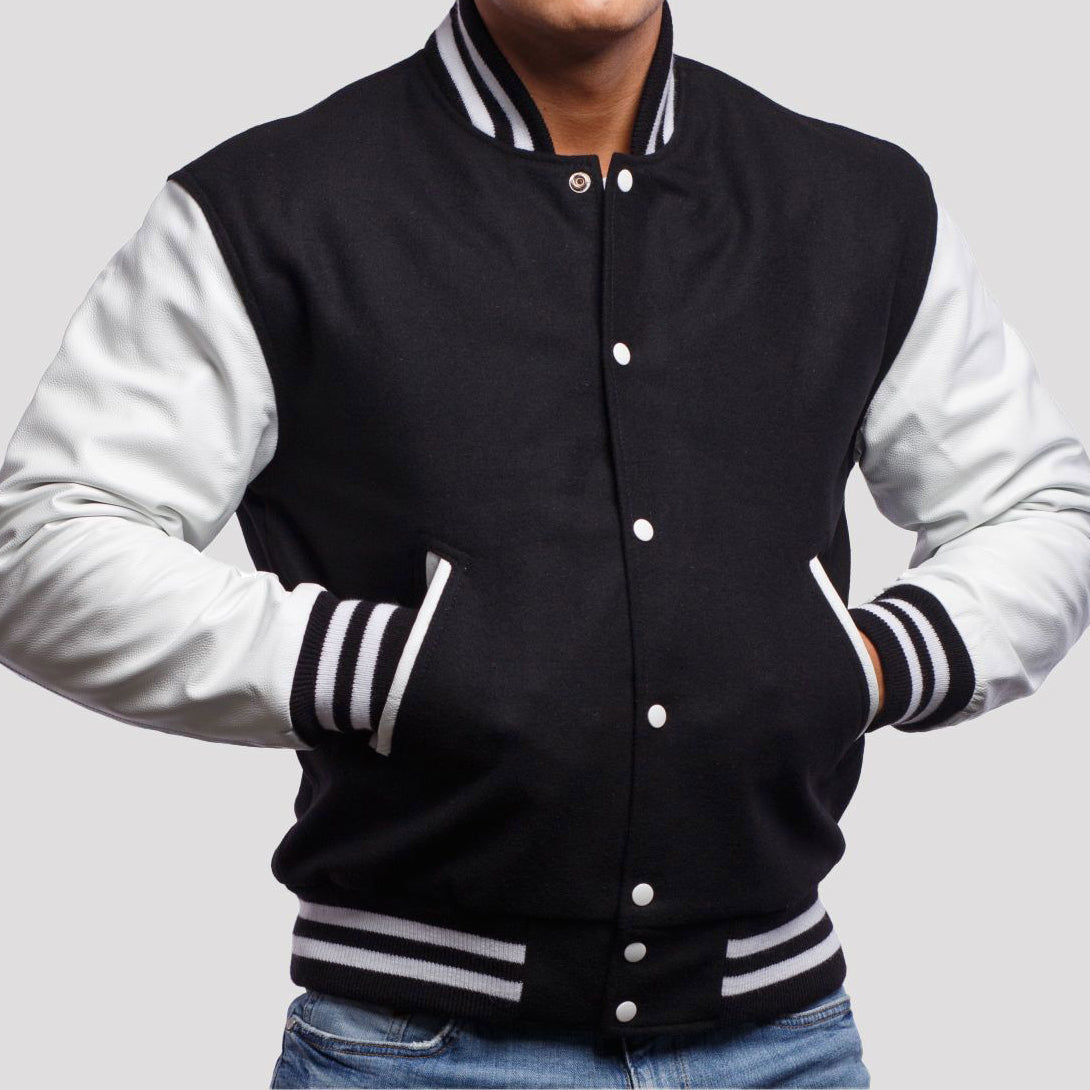 Leather Sleeves Varsity Letterman Jacket