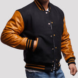 Leather Sleeves Varsity Letterman Jacket