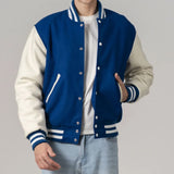 All-Wool Customizable Letterman Jacket in Sleek