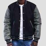 Leather Sleeves Varsity Letterman Jacket