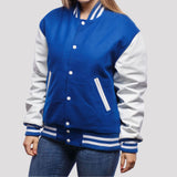 Leather Sleeves Letterman Jacket