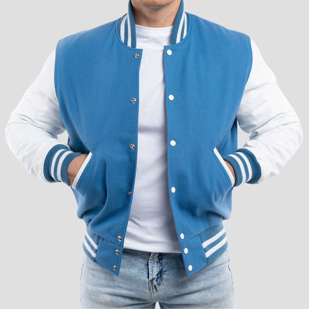 Leather Sleeves Varsity Letterman Jacket