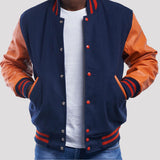 Leather Sleeves Varsity Letterman Jacket