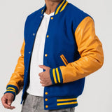 Leather Sleeves Varsity Letterman Jacket