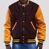 Leather Sleeves Varsity Letterman Jacket