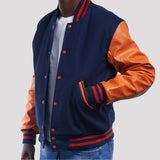 Leather Sleeves Varsity Letterman Jacket