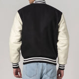 All-Wool Customizable Letterman Jacket in Sleek