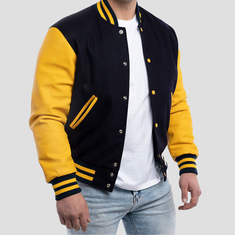 Leather Sleeves Varsity Letterman Jacket