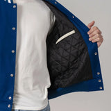 All-Wool Customizable Letterman Jacket in Sleek