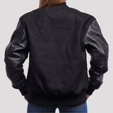 Leather Sleeves Letterman Jacket