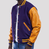 Leather Sleeves Varsity Letterman Jacket