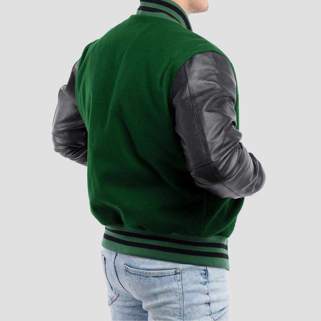 Leather Sleeves Varsity Letterman Jacket