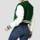 Letterman Crop Top Jacket