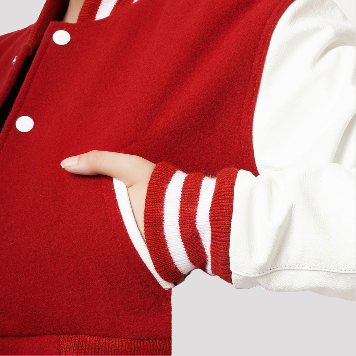 Letterman Crop Top Jacket