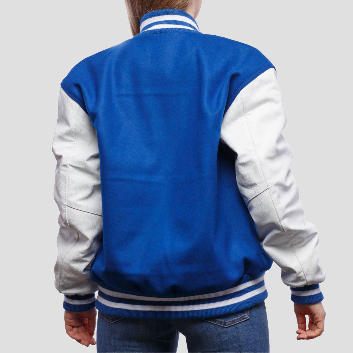 Leather Sleeves Letterman Jacket