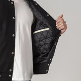 All-Wool Customizable Letterman Jacket in Sleek