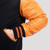 Leather Sleeves Varsity Letterman Jacket