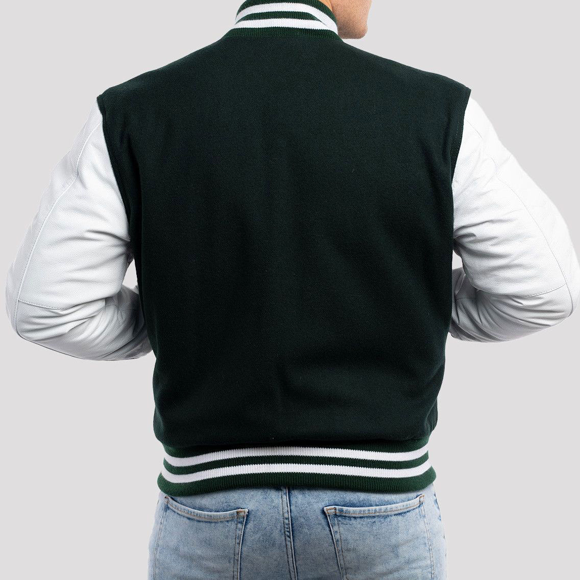 Leather Sleeves Varsity Letterman Jacket