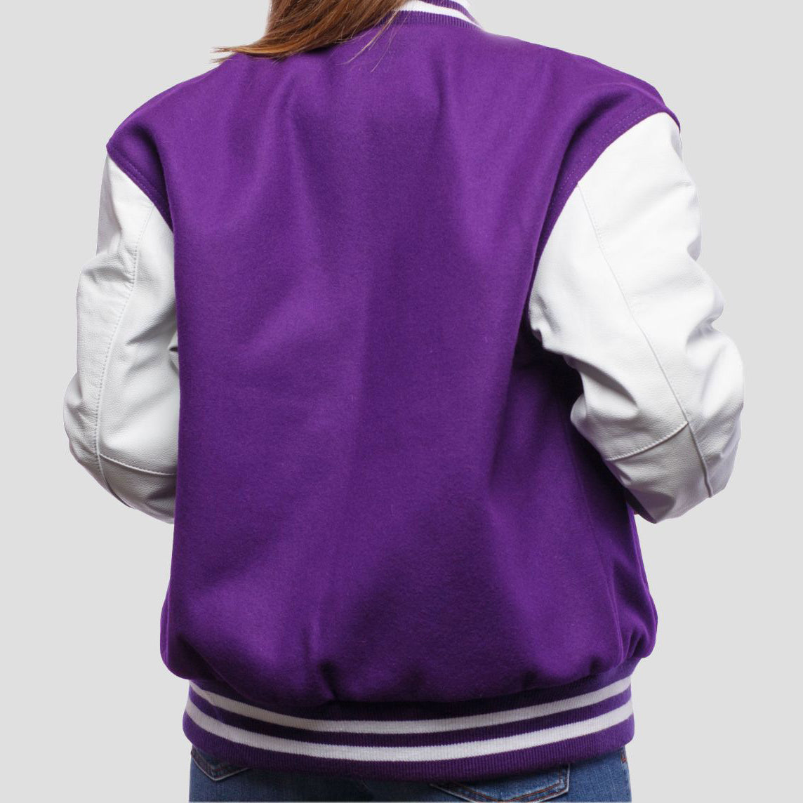 Leather Sleeves Letterman Jacket