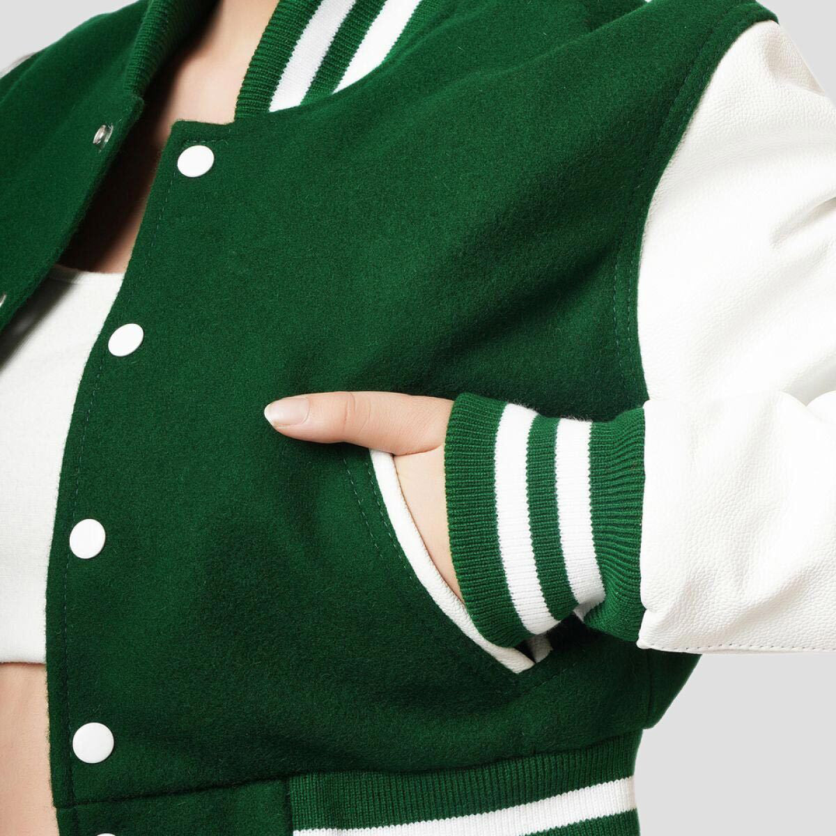 Letterman Crop Top Jacket