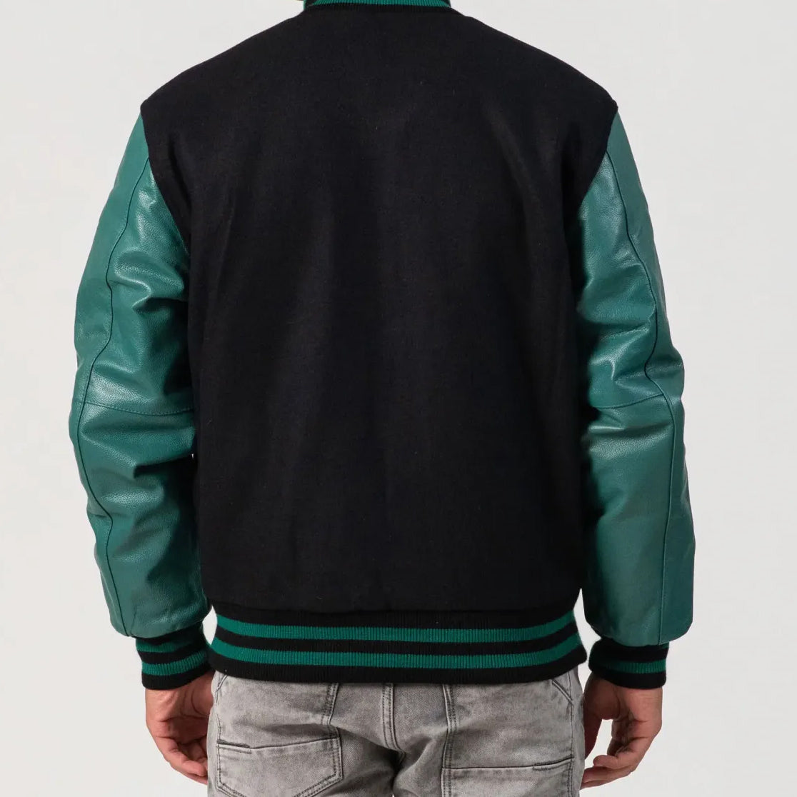 Leather Sleeves Varsity Letterman Jacket