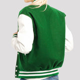 Leather Sleeves Letterman Jacket