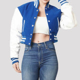 Letterman Crop Top Jacket