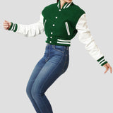 Letterman Crop Top Jacket