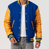 Leather Sleeves Varsity Letterman Jacket