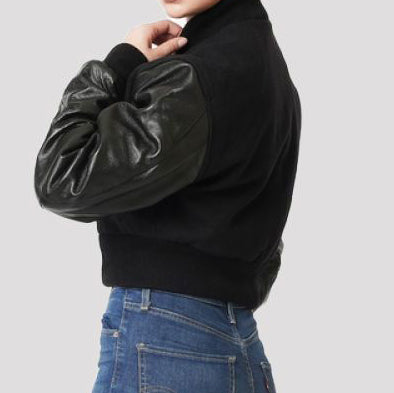 Letterman Crop Top Jacket