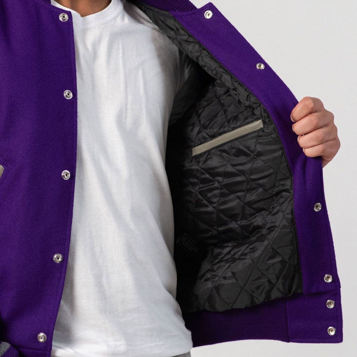 Leather Sleeves Varsity Letterman Jacket