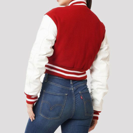 Letterman Crop Top Jacket