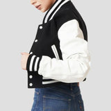 Letterman Crop Top Jacket