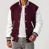 Leather Sleeves Varsity Letterman Jacket